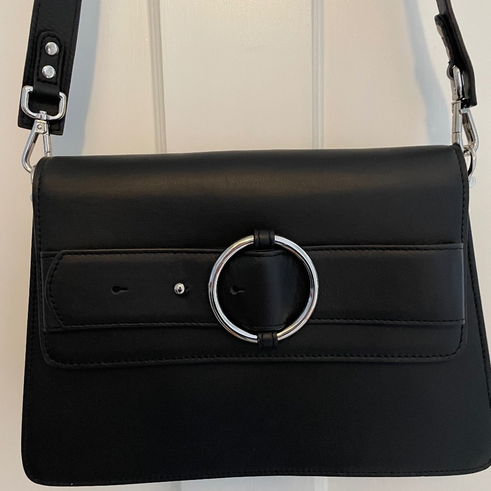 Parisa Wang Black Allured Medium Shoulder Bag